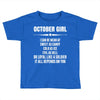 Super October Girl Toddler T-shirt
