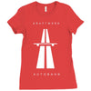 road autobahn Ladies Fitted T-Shirt