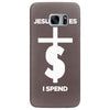 jesus saves i spend funny statement Samsung Galaxy S7 Edge