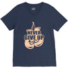 Never Give Up Uterine Cancer Awareness V-Neck Tee