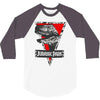 jurassic park raptor natural 3/4 Sleeve Shirt