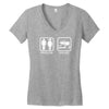 drifting   problem solved mens funny Women's V-Neck T-Shirt