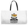 I Am Pizza Actually In A Very Commited Relationship Weekender Totes