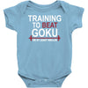 train insaiyan gym training to beat goku or krillin dbz dragon ball z Baby Onesie