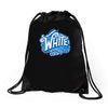 white rock candy Drawstring Bags