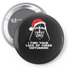 new funny darth vader star wars themed christmas Pin-back button