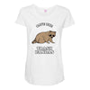 save the trash pandas Maternity Scoop Neck T-shirt