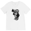 dance robot music old V-Neck Tee
