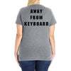 Afk Away From Keyboard Ladies Curvy T-Shirt