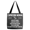 Capricorn Woman Tote Bags