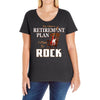 retirement plan bass rock Ladies Curvy T-Shirt