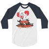 happy halloween clown 3/4 Sleeve Shirt