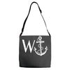 w anchor Adjustable Strap Totes