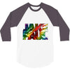 jake paul text paradise 3/4 Sleeve Shirt