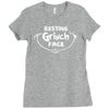 resting grinch face dr Ladies Fitted T-Shirt
