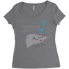 cloudy Women's Triblend Scoop T-shirt