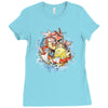 shining splash koi Ladies Fitted T-Shirt
