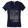 political illiteracy Women's V-Neck T-Shirt