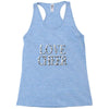 love cheer gold mixed media Racerback Tank