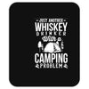love whiskey and camping! Mousepad