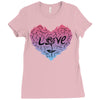 love (4) Ladies Fitted T-Shirt