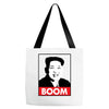 Kim Jong Un Boom Rocketman Tote Bags