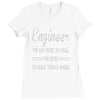 i'm not here to talk Ladies Fitted T-Shirt