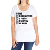 i have 2 daughter Ladies Curvy T-Shirt