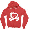 heart walking Zipper Hoodie