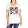 doge bless america Ladies Curvy T-Shirt