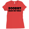 boobies make me smile (2) Ladies Fitted T-Shirt