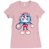 skull bolt Ladies Fitted T-Shirt