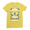 Never Underestimate The Strength Of A Colon Cancer Warrior Ladies Fitted T-Shirt