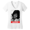 Aretha Franklin Queen Women's V-Neck T-Shirt