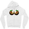 christmas pudding boobs funny Zipper Hoodie