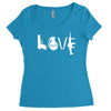 love  funny weapons retro war urban art guns knife cool peace Women's Triblend Scoop T-shirt