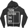 think outside the box Zipper Hoodie