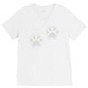 dog paws set of 2 V-Neck Tee