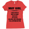 Super May Girl Ladies Fitted T-Shirt