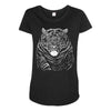 snarling tiger best trending Maternity Scoop Neck T-shirt