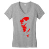 superhero cool Women's V-Neck T-Shirt