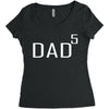 dad of 5 Women's Triblend Scoop T-shirt