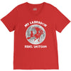 halloween my labrador rides shotgun V-Neck Tee