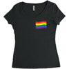 LGBT Pocket Women's Triblend Scoop T-shirt