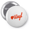 love vinyl Pin-back button