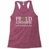 proud autism grandmother Racerback Tank