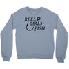 reel girls fish Crewneck Sweatshirt