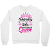 Celebrating With the 8th Birthday Queen Crewneck Sweatshirt