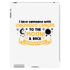 I Love Someone With Childhood Cancer To The Moon And Back To Infinity iPad 3 and 4 Case