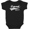 legend since 1977, funny Baby Bodysuit